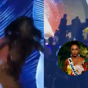 Captura de video del momento de la caída