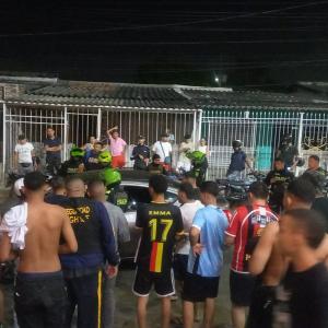 Imagen del vehículo luego del asesinato.