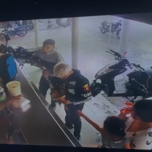 Momento del atentado