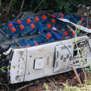 Fotografía luego del accidente