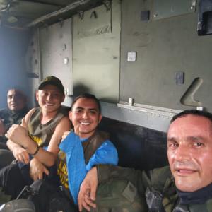 Imagen del momento del rescate