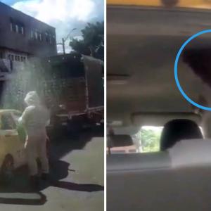 Captura de pantalla del video de la emergencia.