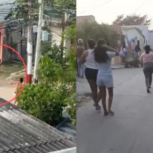 Momento de la balacera