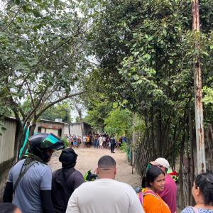 Momentos luego del doble homicidio