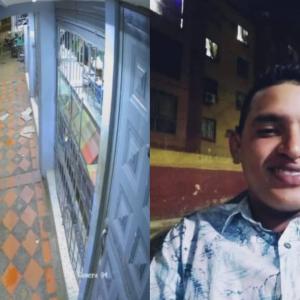 Momentos del ataque a bala en el que fue asesinado Luis Alfonso Molinares Martínez, de 37 años de edad.