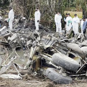 Panorama del accidente aéreo en Putumayo horas después 