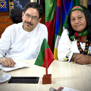 Iván Cepeda y Aída Quilcué.