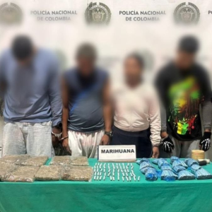 Fotografía de los capturados tras un operativo de la Policía.