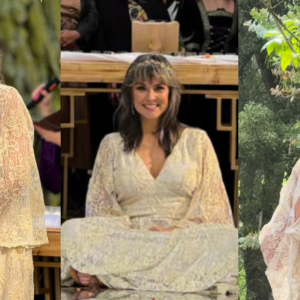 Silvia Corzo durante su "boda" consigo misma 