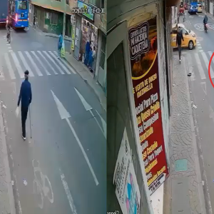 Captura de video momentos previos al accidente 