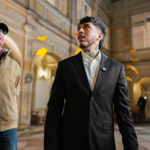 Westcol en stream con Gustavo Petro