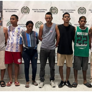 Fotografía de reseña de los capturados.