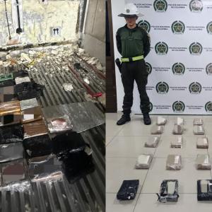 Droga incautada en zona portuaria de Barranquilla.