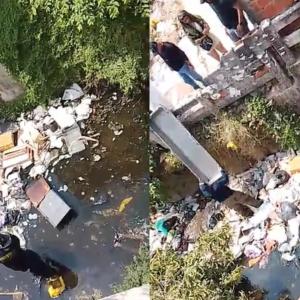 El cadáver fue rescatado por los bomberos a la altura de la carrera 20 con calle 121A, entre los barrios La Pradera y Los Olivos.