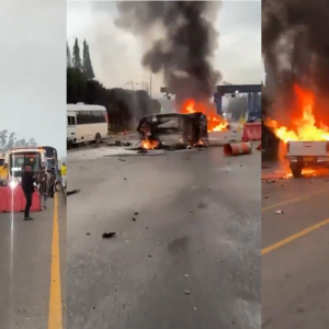 Momento de la explosión. 