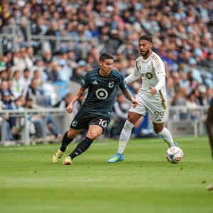 James Rodríguez en el partido.