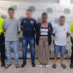 Parte de los capturados por la Policía en Barranquilla.