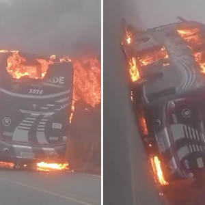 Momentos del incendio