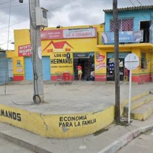 Lugar del ataque en Siete de Abril