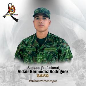 Soldado fallecido en el ataque