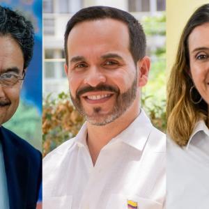 Iván Cepeda, Abelardo de la Espriella y Paloma Valencia. 
