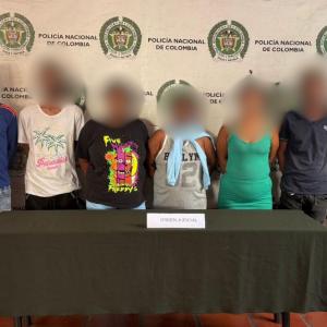 Ocho presuntos miembros de 'Los Costeños' capturados