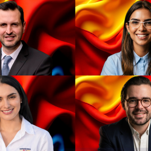 Carlos Ríos, Valerie Lafaurie, María Fernanda Sandoval y Nicolás Gómez