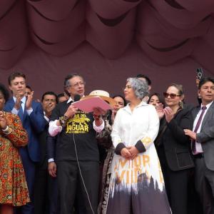 Gustavo Petro y María José Pizarro
