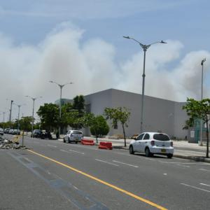 Momentos del incendio