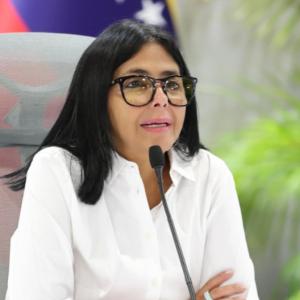 Delcy Rodríguez, presidenta encargada de Venezuela.