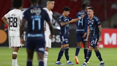 Junior celebra su victoria en Ecuador contra Liga de Quito