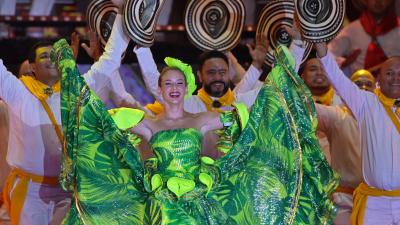 Tatiana Angulo, reina del Carnaval, en escena.