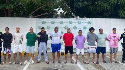 Los capturados fueron dejados a disposición de la Fiscalía Nacional