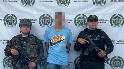 Alias ‘Berna’, fue capturado durante un operativo del Plan Cazador en Buritaca.