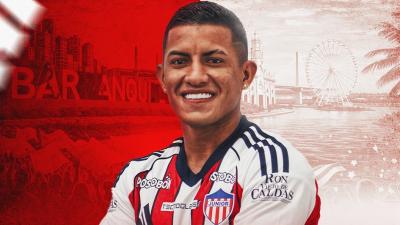 Junior presentó el fichaje de Michael Barrios con esta imagen.