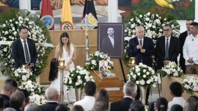 Despedida en Ocaña a Diógenes Quintero, fallecido en accidente aéreo.