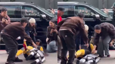 Momento de la caída 