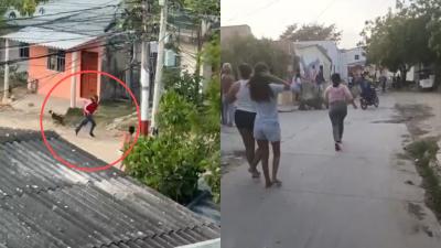 Momento de la balacera