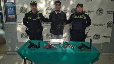 Anderson David Núñez Guzmán, de 18 años, capturado por el atentado.