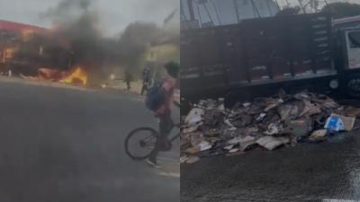 Momento del incendio