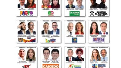 Este será el orden de los candidatos en el tarjetón de las elecciones
