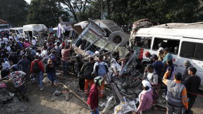 Momentos luego de la explosión 