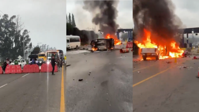 Momento de la explosión. 