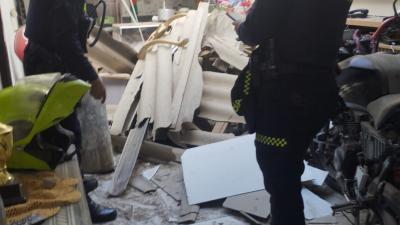 Momentos luego del incidente