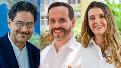 Iván Cepeda, Abelardo de la Espriella y Paloma Valencia.