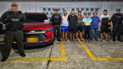 Presuntos integrantes de la estructura criminal Los Pepes.