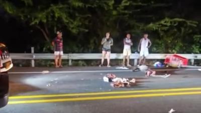 Momentos luego del accidente