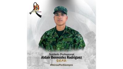 Soldado fallecido en el ataque