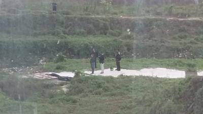 Uniformados en el sector de Normandía, en Soledad.