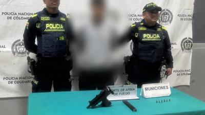 La captura se produjo en medio de las acciones operativas de la Policía para combatir el porte ilegal de armas en Barranquilla.